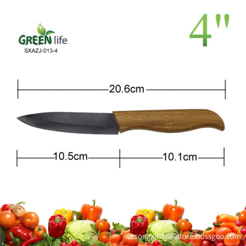 Eco-friendly ceramic utility knife with Bamboo handle,ceramic knife